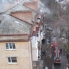 Пожежа у будинку на Проспекту Миру. Вид зверху. ФОТОнарис.