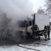 Вогнеборці ліквідували загоряння вантажного автомобіля