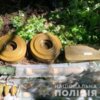 На Чернігівщині поліцейські виявили два ворожі схрони з боєприпасами