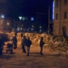 Біля Чернігівської ОДА протестувальники спорудили укріплення. ФОТО